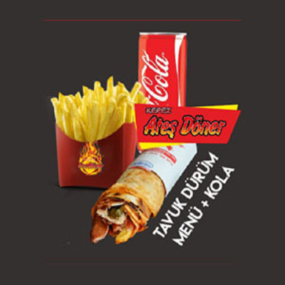 TAVUK DÜRÜM MENÜ + KOLA
